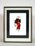 Aquarel print, 20x30 cm. Uit serie Hautungen.