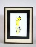 Aquarel print. Uit serie Hautungen.