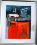 Schilderij, computerprint. Afm. 138x112