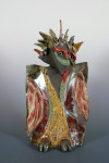Raku figuur, 49x25 cm.