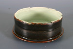 schaaltje, porselein, tenmoku, 15 cm.