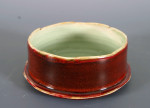 schaaltje, porselein, sang de boeuf/celadon, 15 cm.